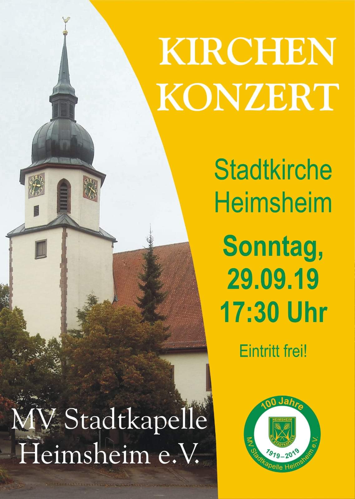 Read more about the article Konzertankündigung: Kirchenkonzert 2019