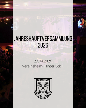 Jahreshauptversammlung 2026